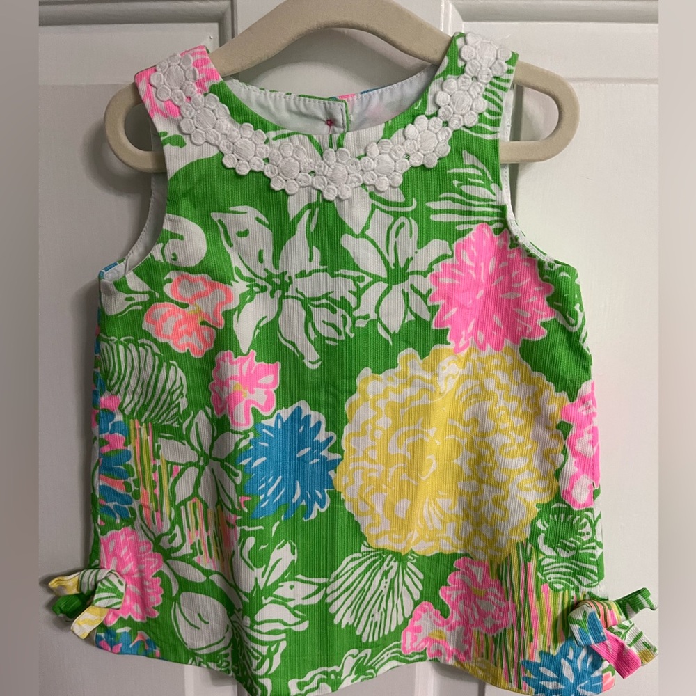 EUC Lilly Pulitzer pink label dress 6-12 m
